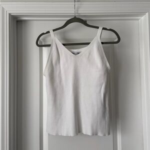 Vintage Kasper & Company ASL White Tank
